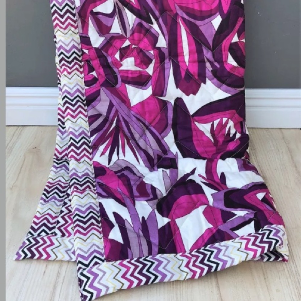 New Missoni Target Floral Medallion Crib Quilt